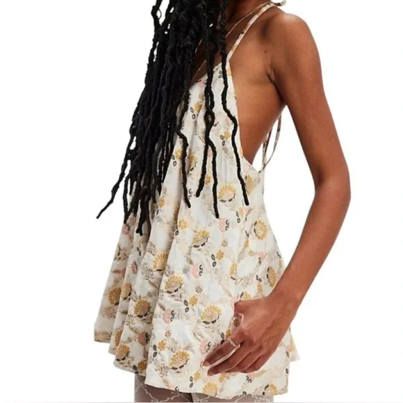 Free People Chiara Printed Jacquard Romper - Picture 2 of 13